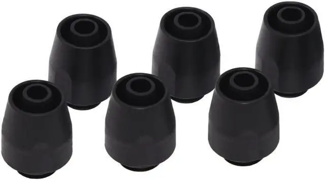 Alt view image 6 of 10 - Alphacool HF Compression Fitting TPV, Black Nylon, 6-Pack