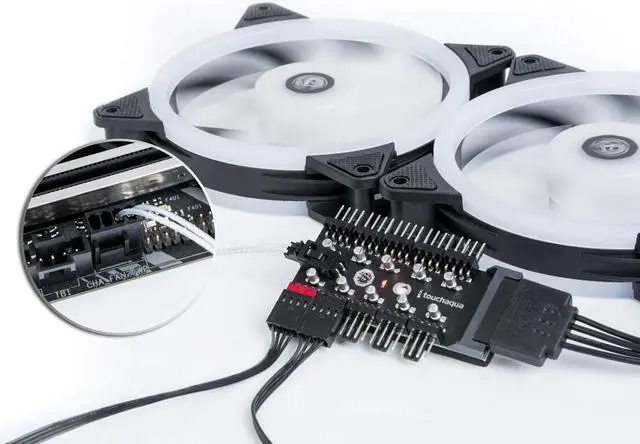 Alt view image 2 of 2 - Bitspower PWM FAN Multi Function HUB BPTA-PFANMFH