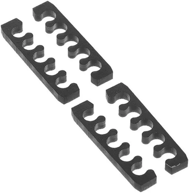 Alt view image 7 of 9 - Alphacool Eiskamm X5 Flat - 3mm Black - 4 pcs (24759)