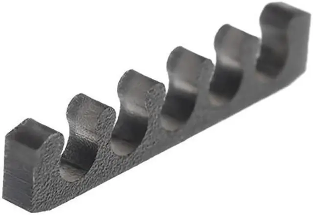 Alt view image 9 of 9 - Alphacool Eiskamm X5 Flat - 3mm Black - 4 pcs (24759)