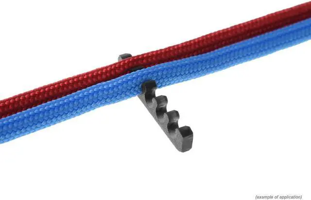 Alt view image 8 of 9 - Alphacool Eiskamm X5 Flat - 3mm Black - 4 pcs (24759)