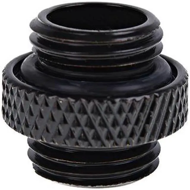 Alt view image 8 of 13 - Alphacool Eiszapfen G1/4" Male to Male Adapter Fitting - Deep Black (17399)