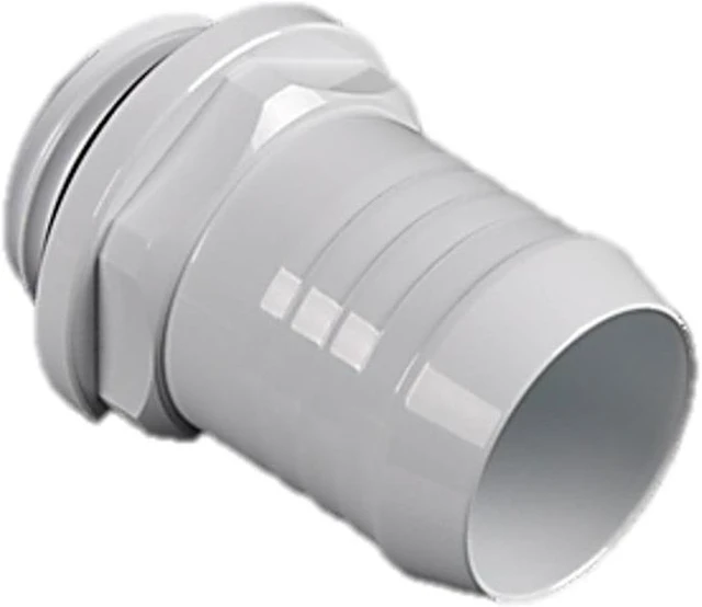 Alt view image 4 of 5 - Bitspower G1/4" to 1/2" Barb Fitting for Soft Tubing, Deluxe White