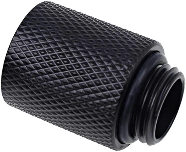Alt view image 6 of 9 - Alphacool Eiszapfen G1/4" Male to Female 20mm Extender Fitting, Deep Black