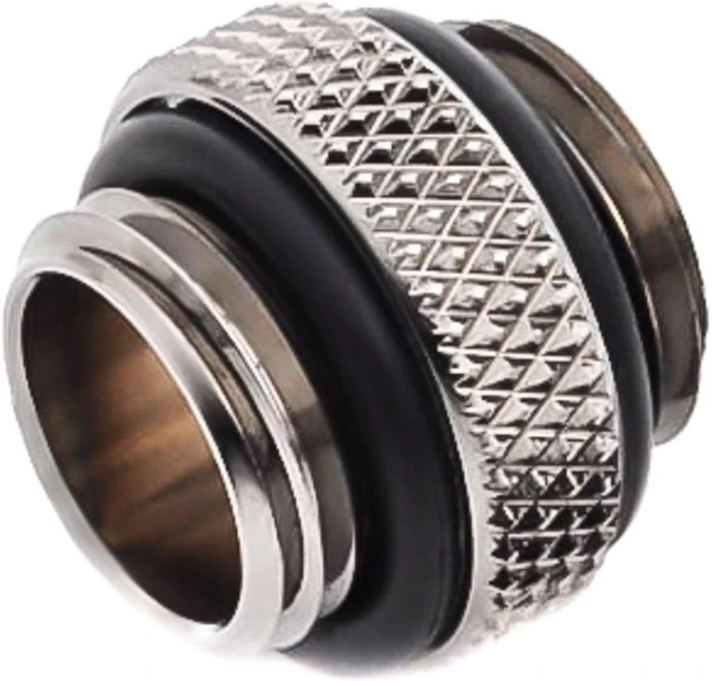 Main image of Bitspower G1/4" 5mm Male to Male Fitting, Black Sparkle