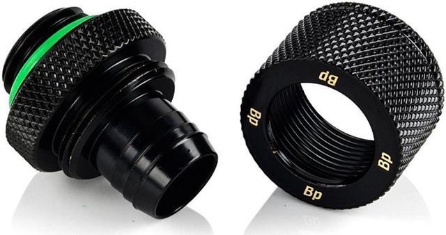 Alt view image 6 of 6 - Bitspower G1/4" to 3/8" ID, 1/2" OD Compression Fitting for Soft Tubing, CC2 Ultimate, Matte Black