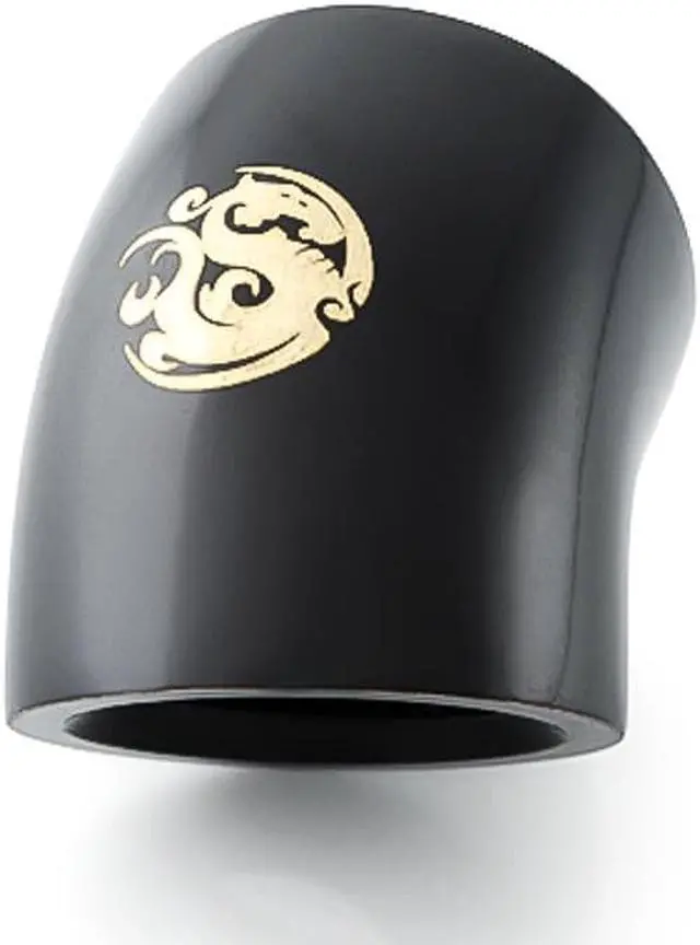 Alt view image 4 of 5 - Bitspower G1/4" Female to Female Extender Fitting, 45 Degree Angle, Matte Black