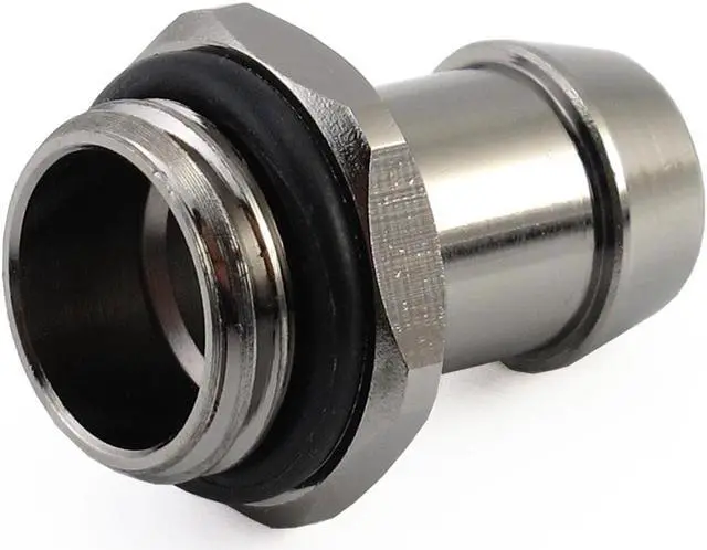 Alt view image 6 of 10 - XSPC G1/4" to 3/8" Barb Fitting for Soft Tubing, Black Chrome