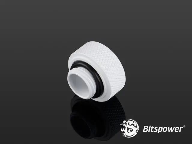 Alt view image 4 of 5 - Bitspower G1/4" to Multi-Link Fitting for 14mm OD Rigid Tubing, Deluxe White