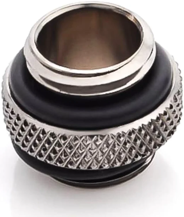 Alt view image 2 of 3 - Bitspower G1/4" 5mm Male to Male Fitting, Black Sparkle
