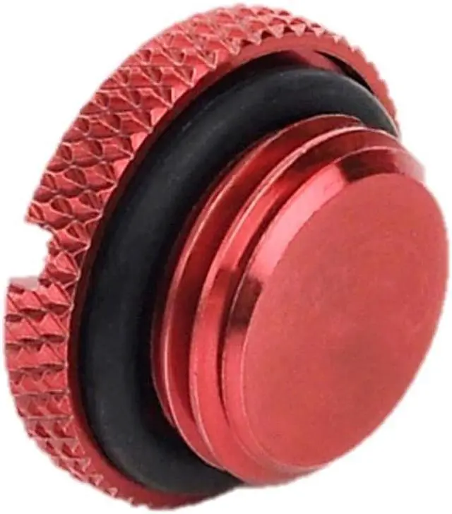 Alt view image 5 of 6 - Bitspower G1/4" Low-Profile Stop Fitting, Deep Blood Red