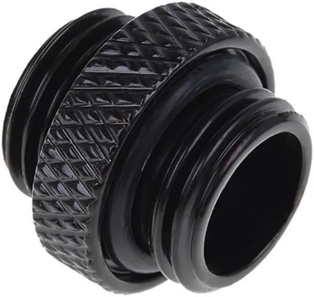 Alt view image 7 of 13 - Alphacool Eiszapfen G1/4" Male to Male Adapter Fitting - Deep Black (17399)