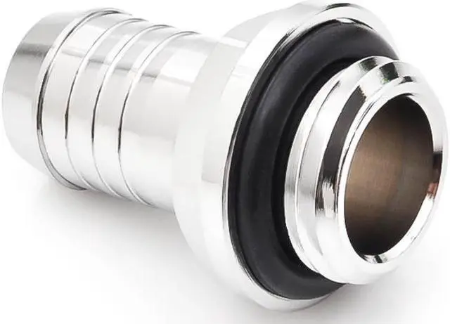 Alt view image 2 of 3 - Bitspower G1/4" to 3/8" Barb Fitting for Soft Tubing, Silver Shining
