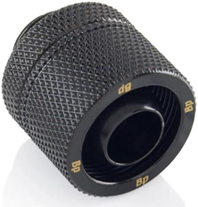 Main image of Bitspower G1/4" to 3/8" ID, OD 5/8" OD Compression Fitting for Soft Tubing, CC3 Ultimate, Matte Black