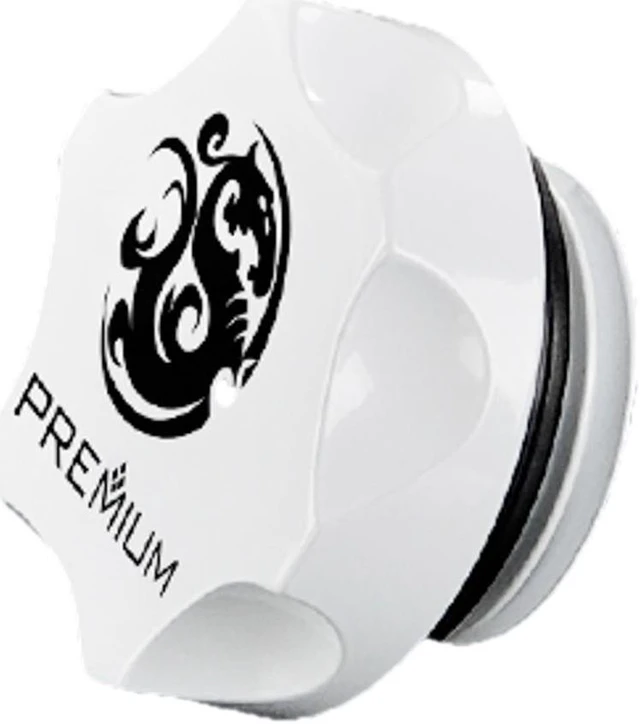 Alt view image 3 of 6 - Bitspower Premium G1/4" Stop Fitting, Deluxe White