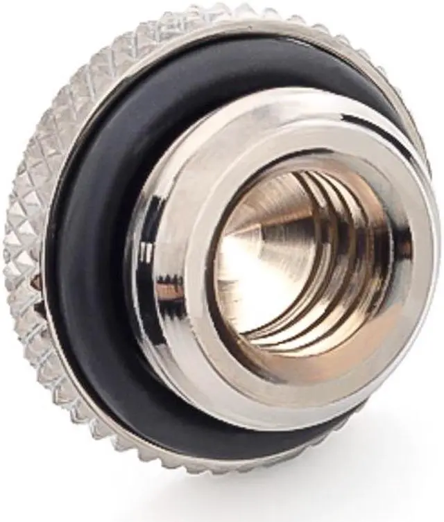 Alt view image 3 of 3 - Bitspower G1/4" Low-Profile Stop Fitting V2, Black Sparkle
