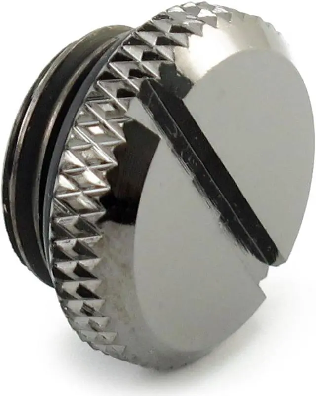 Alt view image 6 of 7 - XSPC G1/4 Plug (Black Chrome) V2"
