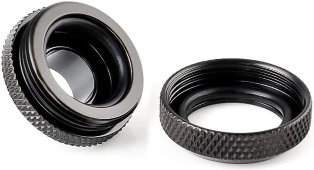 Alt view image 6 of 7 - Bitspower G1/4" to Enhance Multi-Link Fitting for 16mm OD Rigid Tubing, Matte Black