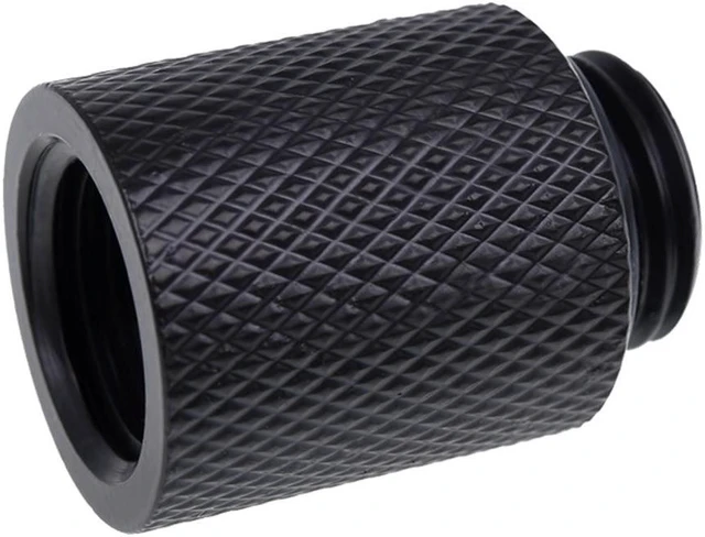 Alt view image 7 of 9 - Alphacool Eiszapfen G1/4" Male to Female 20mm Extender Fitting, Deep Black