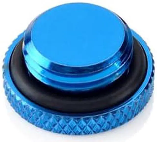 Alt view image 2 of 2 - Bitspower G1/4" Low-Profile Stop Fitting, Royal Blue