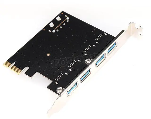 Alt view image 7 of 7 - 4 port USB 3.0 PCI-e Expansion Card PCI express PCIe USB 3.0 hub adapter 4-port USB3.0 controller USB 3 0 PCI e PCIe express 1x