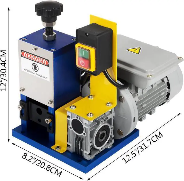 Alt view image 3 of 16 - VEVOR Electric Powered Wire Stripping Machine Cable Stripper Metal Recycle 1/4HP