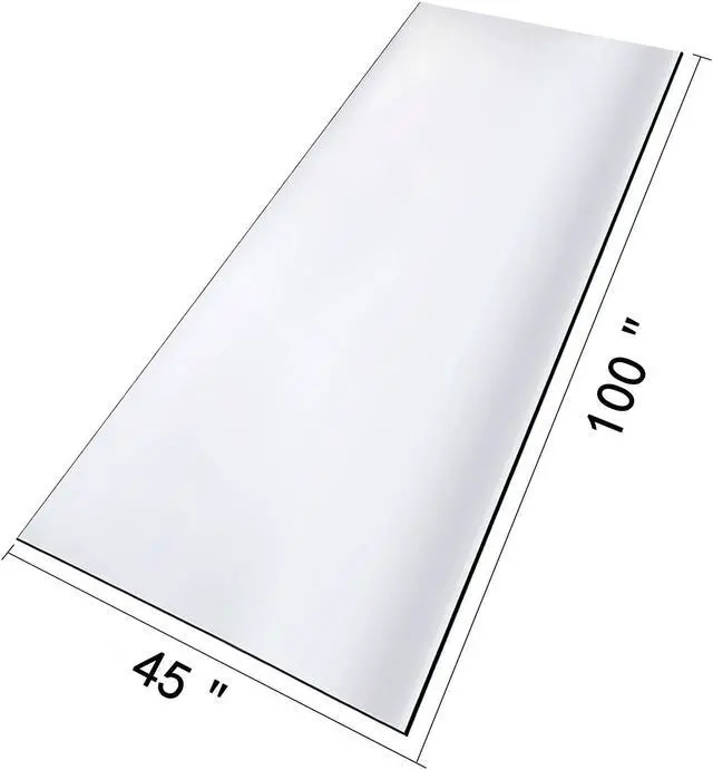 Alt view image 5 of 14 - VEVOR Mophorn 100 x 45 Inch Crystal Clear Table Protector Clear PVC Table Top Protector 1.5mm Thick Table Cover Rectangular Table Pads for Dining Room Table/Desk
