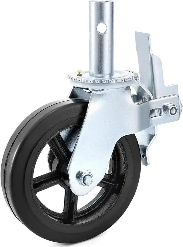 Alt view image 7 of 10 - VEVOR BestEquip 4 Pack Scaffolding Caster Wheels 8 x 2 Inch with Dual Locking Rubber Swivel Caster 360 Degrees Heavy Duty Casters 1100LBS Capacity per Wheel