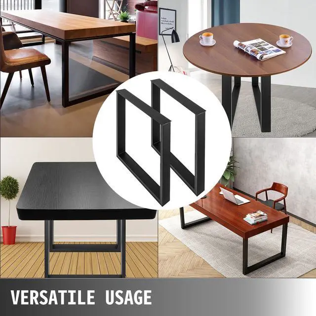 Alt view image 5 of 14 - Techlifer Set of 2 Steel Table Legs 28x35 Dining Table Legs 28Height 35Wide Office Table Legs Computer Desk Legs Steel Bench Legs Country Style Table Legs DIY Furniture Legs(28x35/Square Shape)