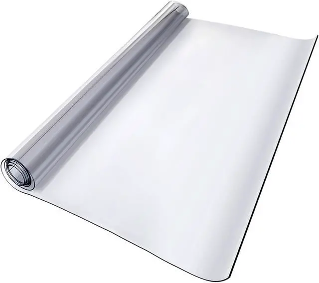 Alt view image 7 of 14 - VEVOR Mophorn 100 x 45 Inch Crystal Clear Table Protector Clear PVC Table Top Protector 1.5mm Thick Table Cover Rectangular Table Pads for Dining Room Table/Desk