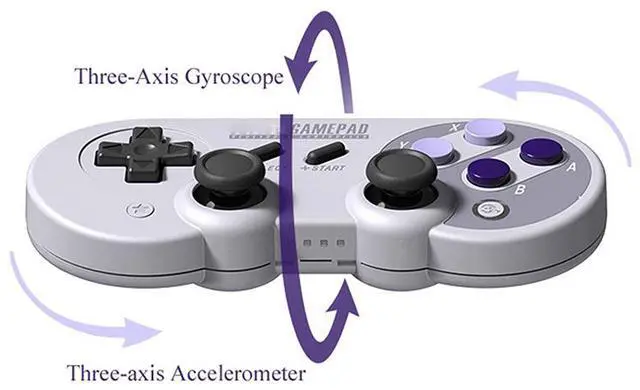 Alt view image 3 of 7 - 8Bitdo SF30 Pro Bluetooth Gamepad Wireless Game Controller with Joystick for Windows Android Steam Nintendo Switch