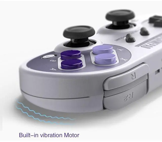 Alt view image 4 of 7 - 8Bitdo SF30 Pro Bluetooth Gamepad Wireless Game Controller with Joystick for Windows Android Steam Nintendo Switch