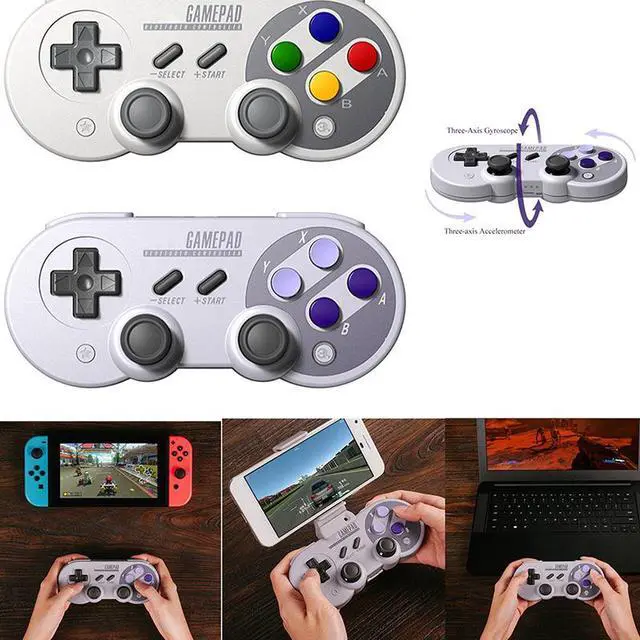 Alt view image 6 of 7 - 8Bitdo SF30 Pro Bluetooth Gamepad Wireless Game Controller with Joystick for Windows Android Steam Nintendo Switch
