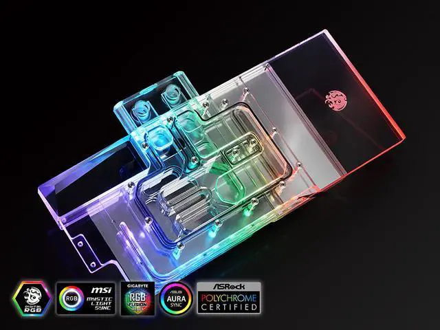 Alt view image 4 of 5 - Bitspower Lotan series VGA water block and I/O bracket for MSI GeForce RTX 2080 Ti Gaming X TRIO