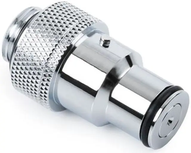 Alt view image 6 of 8 - Bitspower Quick Disconnect Male Fitting with G1/4" Extender, Silver Shining