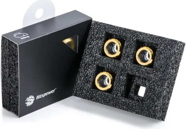 Main image of Bitspower G1/4" True Brass Advanced Multi-Link For OD 12MM (4PCS)
