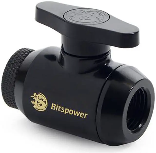 Alt view image 4 of 6 - Bitspower Mini Valve with Rotary Inner G1/4" port and Inner G1/4" port, Matte Black