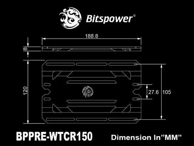Alt view image 6 of 7 - Bitspower Premium Cuboid Reservoir 150