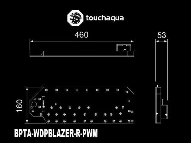 Alt view image 3 of 3 - Bitspower Touchaqua Sedna Blazer for COUGAR Blazer Case