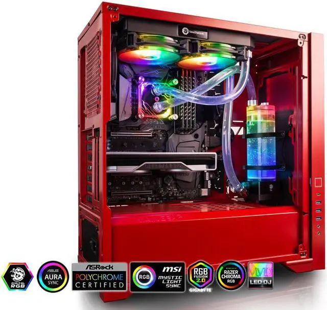 Alt view image 3 of 3 - Bitspower Sorbet Soft Tube Kit for Intel, included CPU water block, copper radiator, water tank with pump, fittings, and tubes, compatible with LGA1700