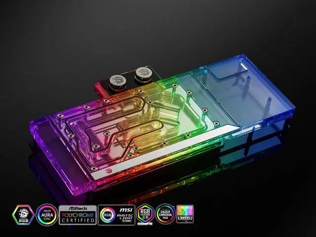 Alt view image 4 of 10 - Bitspower Classic VGA Water Block for EVGA GeForce RTX 3090 XC3 series