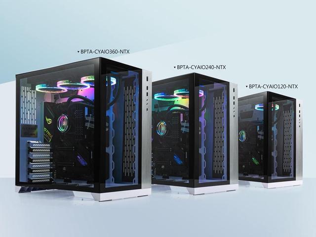 Alt view image 5 of 6 - Bitspower Cyclops 240 All-In-One Liquid CPU Cooler with Notos Xtal Fans