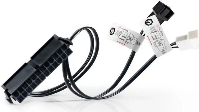 Main image of Bitspower Pump Switch 24-pin Bypass Connector with Signal Option Cables