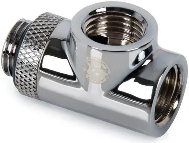 Alt view image 5 of 12 - Bitspower T-Block Rotary Fitting, Black Sparkle