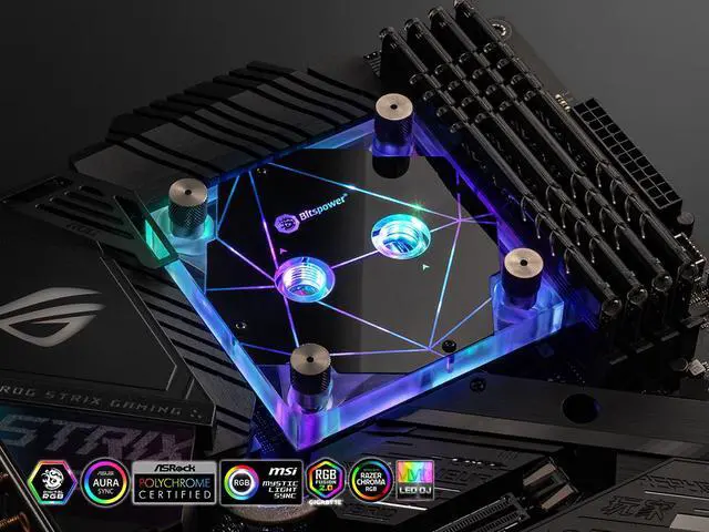 Alt view image 3 of 3 - Bitspower CPU Block Summit MS (Intel)  -Digital RGB