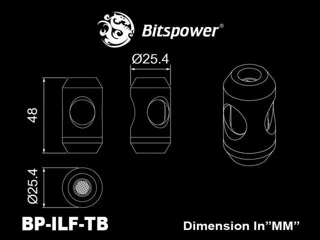 Alt view image 10 of 10 - Bitspower G1/4" In-Line Filter, True Brass
