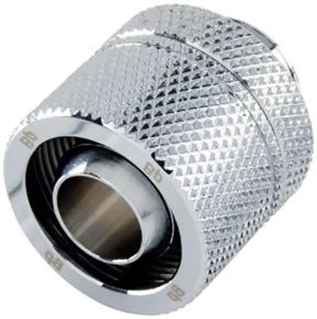 Alt view image 2 of 3 - Bitspower G1/4" Silver Shining Compression Fitting CC3 Ultimate For ID 3/8" OD 5/8" Tube (4PCS)