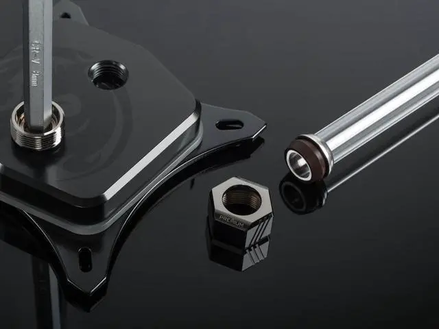 Alt view image 7 of 8 - Bitspower Premium G1/4" Hex Multi-Link for 12mm OD Rigid Tubing, Black Sparkle, 6-pack