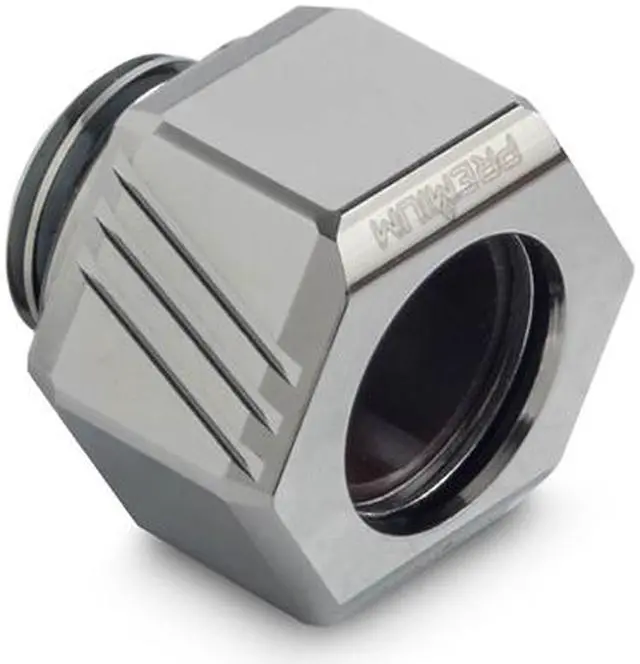 Alt view image 6 of 8 - Bitspower Premium G1/4" Hex Multi-Link for 12mm OD Rigid Tubing, Black Sparkle, 6-pack