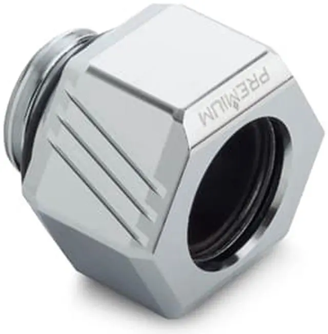 Alt view image 6 of 8 - Bitspower Premium G1/4" Hex Multi-Link for 12mm OD Rigid Tubing, Silver Shining, 6-pack